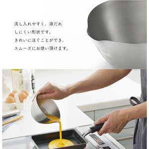 Ball Aikata Stainless Steel Single-mouth Bowl Small 530ml Made in Japan Silver Approx. 6.8 x 12 x 13.3cm PD3022 (Bowl Stainless Steel Small Small Convenient Single-mouth)