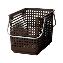 Laden Sie das Bild in den Galerie-Viewer, Yoshikawa Kuni Kogyo Laundry Basket Undressing Basket Laundry Basket Scandinavian Style Laundry Support Basket Brown
