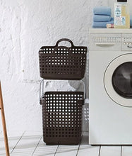 Load image into Gallery viewer, Yoshikawakuni Kogyo Co., Ltd. [Laundry basket] Scandinavian style bath basket white
