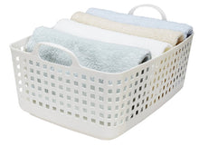 Load image into Gallery viewer, Yoshikawakuni Kogyo Co., Ltd. [Laundry basket] Scandinavian style bath basket white
