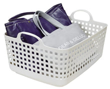 Load image into Gallery viewer, Yoshikawakuni Kogyo Co., Ltd. [Laundry basket] Scandinavian style bath basket white
