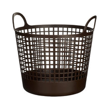 Load image into Gallery viewer, Yoshikawa Kuni Kogyo Storage Basket Undressing Basket Laundry Basket Scandinavian Style Round Basket Brown

