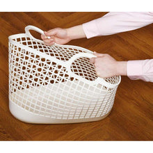 Laden Sie das Bild in den Galerie-Viewer, Yoshikawa Kuni Kogyo Storage Basket Undressing Basket Laundry Basket Scandinavian Style Town Basket Brown

