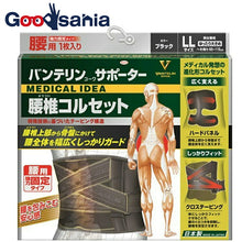 Load image into Gallery viewer, Vantelin Supporter Lumbar Corset Black Loose Large Size Waist Circumference (Navel Circumference) 95~115cm
