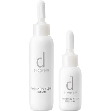 d Program Whitening Clear Set MB Toner / Emulsion for Sensitive Skin (1 set)
