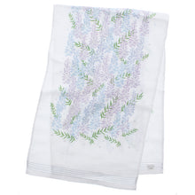 Muat gambar ke penampil Galeri, Imabari Towel Face Towel Cloth Pleasure Fuji Flower Blue 33 x 100 cm
