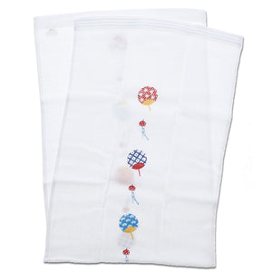 Imabari Towel Face Towel Hagoromo Gauze Breeze Blue 33 x 95 cm