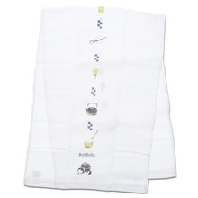 Muat gambar ke penampil Galeri, Imabari Towel Face Towel Hagoromo Gauze Bunches Tea Ceremony Blue 33 x 95 cm
