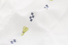 Cargar imagen en el visor de la galería, Imabari Towel Face Towel Hagoromo Gauze Bunches Tea Ceremony Blue 33 x 95 cm
