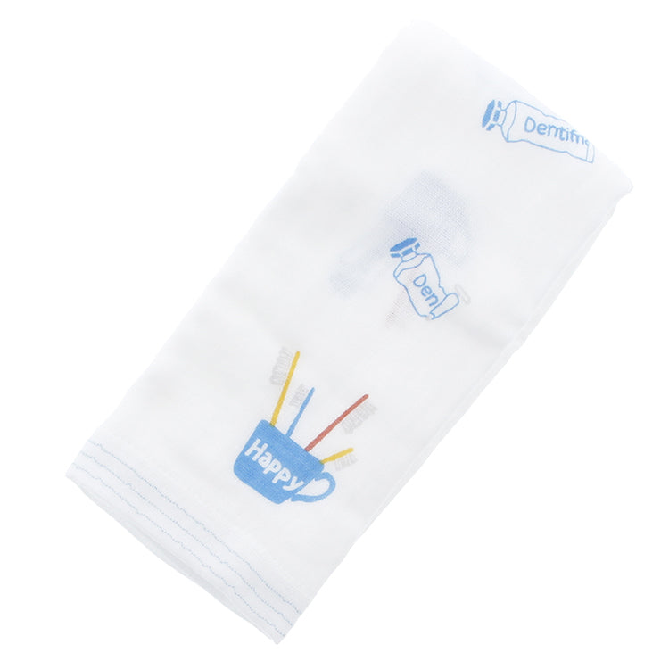 Imabari Towel Face Towel Hagoromo Gauze Toothbrush Blue 33 x 95 cm