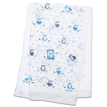 画像をギャラリービューアに読み込む, Imabari Towel Face Towel Cloth Dusk Forest Owl Blue 33 x 100 cm
