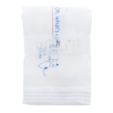Muat gambar ke penampil Galeri, Imabari Towel Face Towel Hagoromo Gauze Yarn Phone Blue 33 x 95 cm
