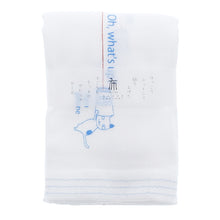 Cargar imagen en el visor de la galería, Imabari Towel Face Towel Hagoromo Gauze Yarn Phone Blue 33 x 95 cm
