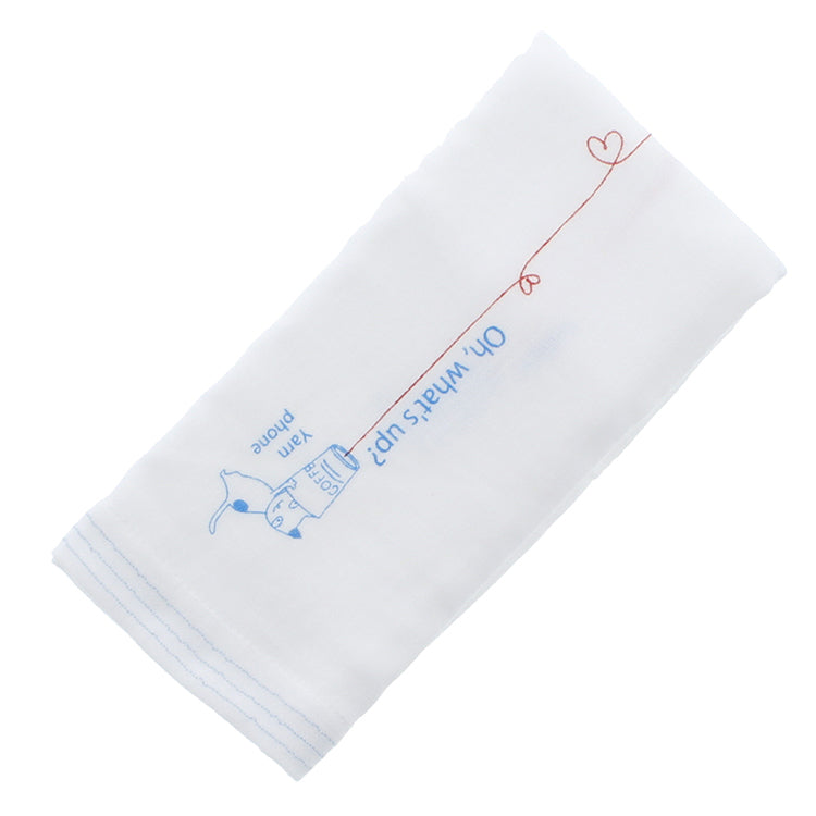 Imabari Towel Face Towel Hagoromo Gauze Yarn Phone Blue 33 x 95 cm