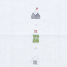 Muat gambar ke penampil Galeri, Imabari Towel Handkerchief Hagoromo Gauze Wet Hand Towel Riceball Blue 33 x 38 cm
