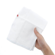 Load image into Gallery viewer, Imabari Towel Handkerchief Hagoromo Gauze Wet Hand Towel Riceball Blue 33 x 38 cm
