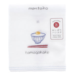 Imabari Towel Handkerchief Hagoromo Gauze Wet Hand Towel Fresh Blue 33 x 38 cm