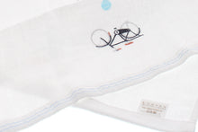 Cargar imagen en el visor de la galería, Imabari Towel Handkerchief Hagoromo Gauze Wet Hand Chico Blue 33 x 38 cm
