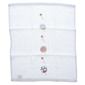 Imabari Towel Handkerchief Hagoromo Gauze Wet Hand SkyBreeze Blue 33 x 38 cm