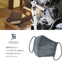 Muat gambar ke penampil Galeri, Denim Mask SETTO Linen Chambray- Approx. 14?~23cm BMASK003 [Direct from Japan]
