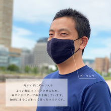 Load image into Gallery viewer, Denim Mask SETTO Water Absorbent Quick Drying Gauze-type Indigo Blue- Approx. 14?~23cm BMASK004 [Direct from Japan]
