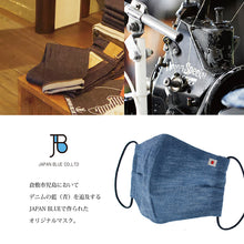 画像をギャラリービューアに読み込む, Denim Mask SETTO JAPAN Edition Linen Chambray- Approx. 14?~23cm*Denim Mask [Direct from Japan]
