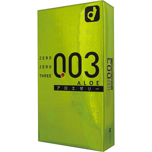 Zero Zero Three Condoms 0.03mm Aloe 10 pcs