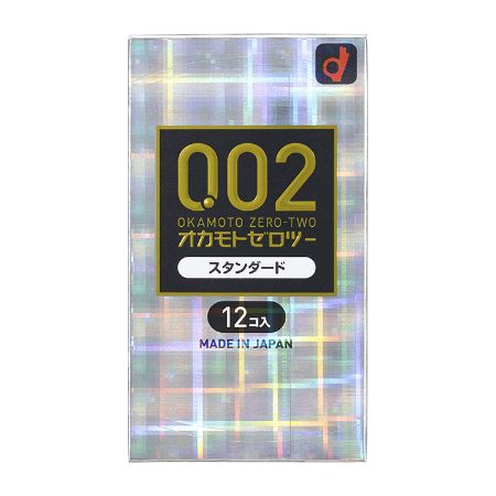 Zero Zero Two Condoms 0.02mmmm EX Standard Size 12 pcs
