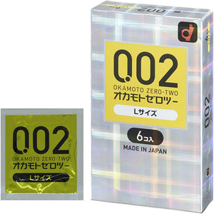 Zero Zero Two Condoms 0.02mm EX Large Size 6 pcs