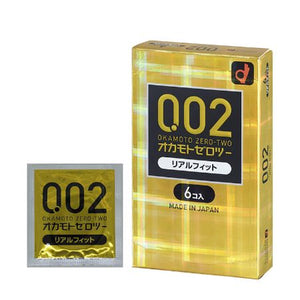 Zero Two Condoms 0.02mm Real Fit 6 pcs