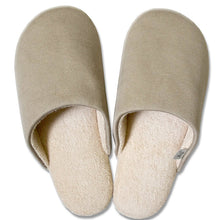 Muat gambar ke penampil Galeri, OKA ?yAnti-bacterial Deodorization?z Ag+ Feel At Ease Slipper SOFTY 2 M Size (Approx. 23?~25cm max.) Beige
