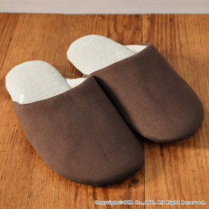 OKA Anti-bacterial Deodorization Ag+ Feel At Ease Slipper SOFTY 2 L Size (Approx. 25x27cm max.) Brown