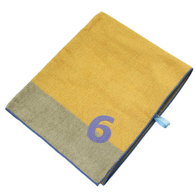 ?yIMABARI Towel?z mama&me NUMBER-COLOR Kids Bath Towel (Length 50?~ Width 100cm) Yellow (NO.6)