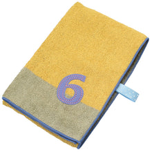 Muat gambar ke penampil Galeri, ?yIMABARI Towel?z mama&amp;me NUMBER-COLOR Kids Face Towel  (Length 28?~ Width 65cm) Yellow (NO.6)
