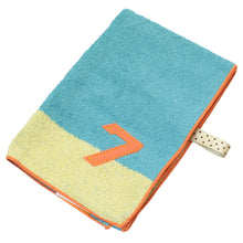 将图片加载到图库查看器，IMABARI Towel mama&amp;me NUMBER-COLOR Kids Face Towel (Length 28 x Width 65cm) Turquoise (NO.7)
