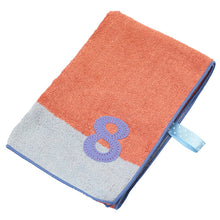 将图片加载到图库查看器，?yIMABARI Towel?z mama&amp;me NUMBER-COLOR Kids Face Towel  (Length 28?~ Width 65cm) Salmon Pink (NO.8)

