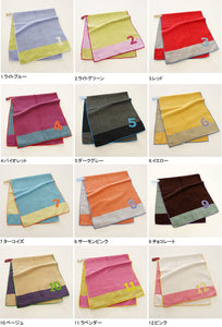 ?yIMABARI Towel?z mama&me NUMBER-COLOR Kids Face Towel  (Length 28?~ Width 65cm) Salmon Pink (NO.8)