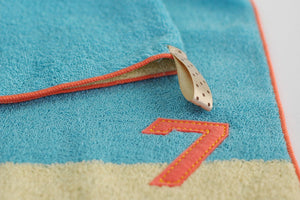 ?yIMABARI Towel?z mama&me NUMBER-COLOR Kids Face Towel  (Length 28?~ Width 65cm) Salmon Pink (NO.8)