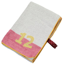 Load image into Gallery viewer, ?yIMABARI Towel?z mama&amp;me NUMBER-COLOR Kids Face Towel  (Length 28?~ Width 65cm) Pink (NO.12)
