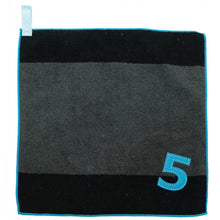 将图片加载到图库查看器，IMABARI Towel mama&amp;me NUMBER-COLOR Kids Hand Towel (Length 28 x Width 29cm) Dark Grey (NO.5)
