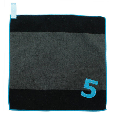 IMABARI Towel mama&me NUMBER-COLOR Kids Hand Towel (Length 28 x Width 29cm) Dark Grey (NO.5)