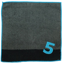 Load image into Gallery viewer, IMABARI Towel mama&amp;me NUMBER-COLOR Kids Handkerchief (Length 20 x Width 20cm) Dark Grey (NO.5)
