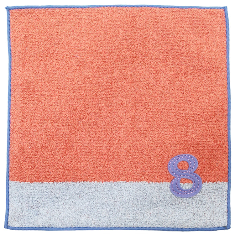 ?yIMABARI Towel?z mama&me NUMBER-COLOR Kids Handkerchief (Length 20?~ Width 20cm) Salmon Pink (NO.8)
