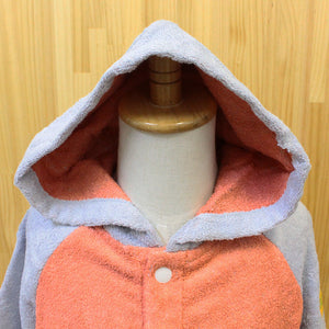 ?yIMABARI Towel?z mama&me NUMBER-COLOR Kids Bathrobe S (Size: Length Approx. 48?~ Width 39cm) Salmon Pink (NO.8)