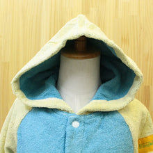 Load image into Gallery viewer, ?yIMABARI Towel?z mama&amp;me NUMBER-COLOR Kids Bathrobe M (Size: Length Approx. 60?~ Width 42cm) Turquoise  (NO.7)
