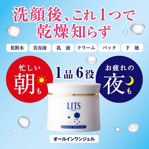 LITS Moist Perfect Rich Gel 90g All-in-One Morning & Night Japan Beauty Skin Care