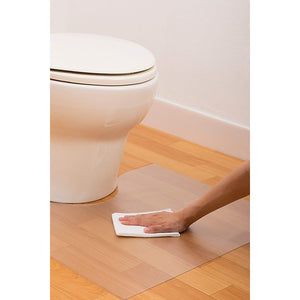 Made In Japan Easy Cleaning Indulgence Toilet Mat Transparent Type (Wide Size Width 78 x Depth 60cm)