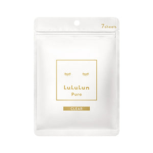 Lululun Pure White Beauty Face Sheet Mask 7 Pieces (Transparent Clear Whitening)