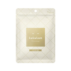 LULULUN PRECIOUS FACE MASK WHITE (Glossy Brightening) - 7 PCS, Japan Bestselling Beauty Face Mask (Skin Clear)