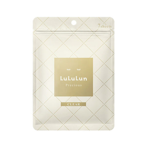 LULULUN PRECIOUS FACE MASK WHITE (Glossy Brightening) - 7 PCS, Japan Bestselling Beauty Face Mask (Skin Clear)
